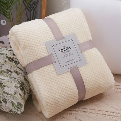 Cappotto di flanello quadrato massello su misura per tutte le stagioni 300GSM Cappotto di velluto di corallo divano lancia