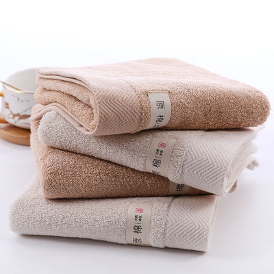 Set di asciugamani di cotone con logo ricamato Morbido e assorbente Dimensione personalizzata 34*74 cm
