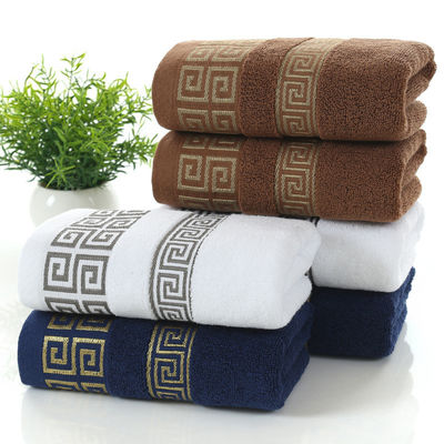 Hotel and Home Rectangle 32S Bagno Jacquard Incorporazione di asciugamani ricamati in disegno personalizzato