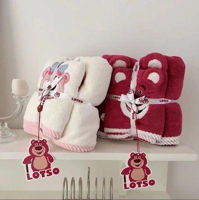 Assorbimento dell'acqua super forte Corallo velluto Bagno Towel Set 2PCS Set per i regali di nozze