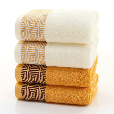 Asciugamani da hotel in bambù e cotone ultra morbidi personalizzati per adulti tessuti a colori solidi