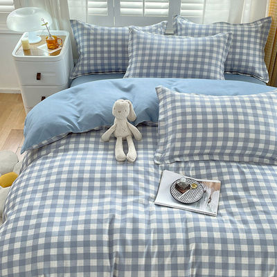 Grado A 2024 Tendenza addensato spazzolato cotone lavato biancheria da letto a quattro pezzi set foglio ingrosso