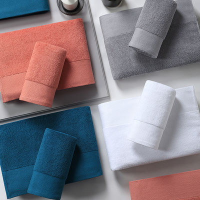 Super Assorbente Custom Spesso Soft Bagno Bagno Towel Set Tessuto Poliestere / cotone
