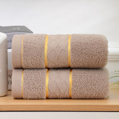 Puro cotone 32S Wire oro doppio reticolo asciugamano con il logo del cliente ricamo