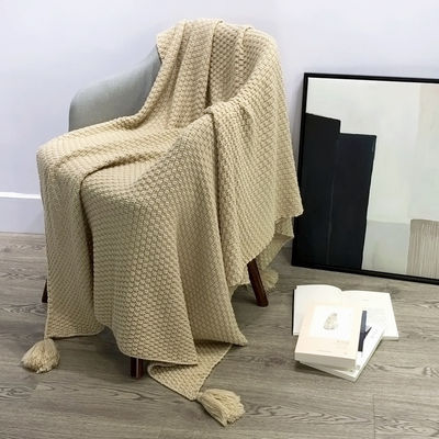 Copertura in lana a maglia in stile nordico per ufficio di viaggio