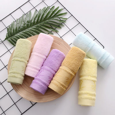 Asciugamano in fibra di bambù Jacquard 25*50 cm per pulizia domestica morbida e assorbente