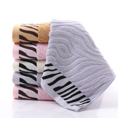 Tassino da bagno a strisce di cotone spessa ricamata con logo personalizzato