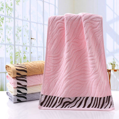 Tassino da bagno a strisce di cotone spessa ricamata con logo personalizzato