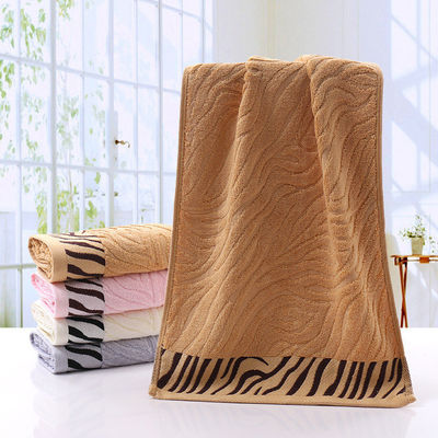 Tassino da bagno a strisce di cotone spessa ricamata con logo personalizzato