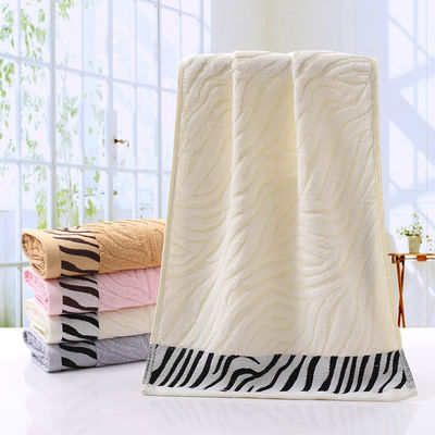 Tassino da bagno a strisce di cotone spessa ricamata con logo personalizzato