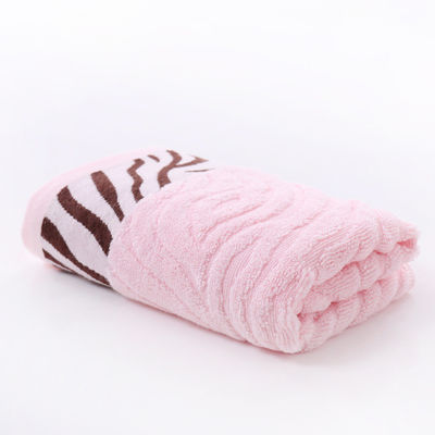 Tassino da bagno a strisce di cotone spessa ricamata con logo personalizzato
