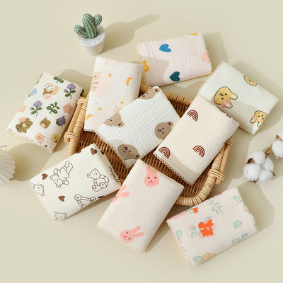 Stampa animale 100% cotone cartone animato personalizzato stampato tessuto Bambini Bambini piccolo Mini Faccia asciugamano