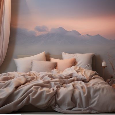 Home Personalizzare Stampa Queen King Size Set di lenzuola di cotone con fiori e piante di piante