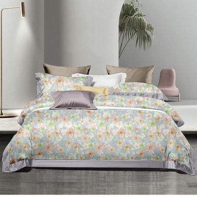 Home Personalizzare Stampa Queen King Size Set di lenzuola di cotone con fiori e piante di piante