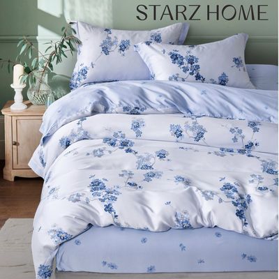 Home Personalizzare Stampa Queen King Size Set di lenzuola di cotone con fiori e piante di piante