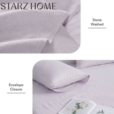 Set di biancheria da letto usa e getta per tutte le stagioni 100% copertura di biancheria da letto di lino con elastico e migliore recensione