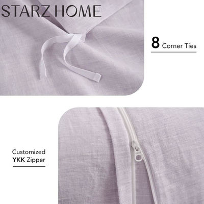 Set di biancheria da letto usa e getta per tutte le stagioni 100% copertura di biancheria da letto di lino con elastico e migliore recensione