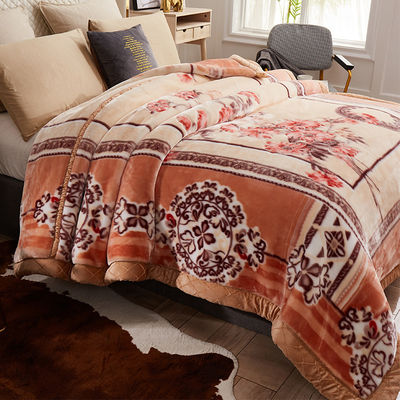 Copertina in poliestere tessuto per letto di lusso Copertina da casa stampata in inverno