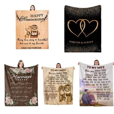 Super morbido dimensione personalizzata flanello lanciare copertura in stile di vacanza decorazioni stampate