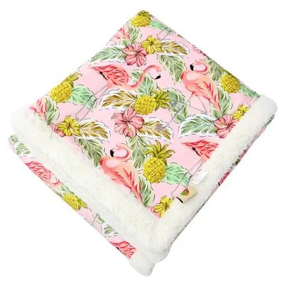 Natale personalizzato stampato Sherpa lanciare soffice accogliente pelliccia coperte di velluto per divano biancheria da letto invernale