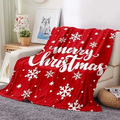 Colore solido Copertura stampata per bambini in flannel per indossare maglioni di Natale confortevoli