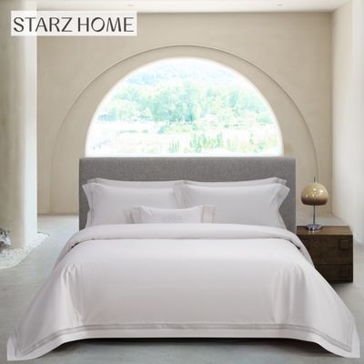 Hotel 3-4kg Set di lenzuola di cotone Jacquard con cuscino in cotone al 100% e consistenza morbida