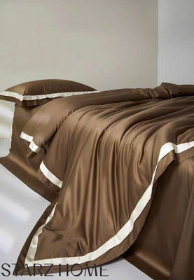 Set di biancheria da letto in cotone al 100%, copertura e lenzuola per hotel di lusso a 5 stelle