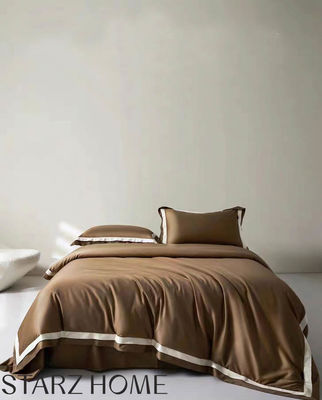 Set di biancheria da letto in cotone al 100%, copertura e lenzuola per hotel di lusso a 5 stelle