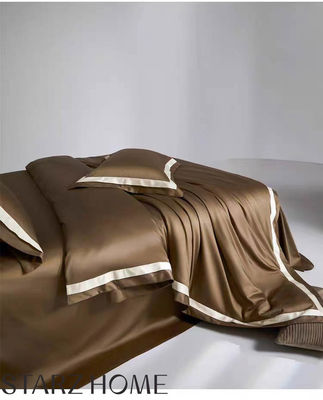 Set di biancheria da letto in cotone al 100%, copertura e lenzuola per hotel di lusso a 5 stelle