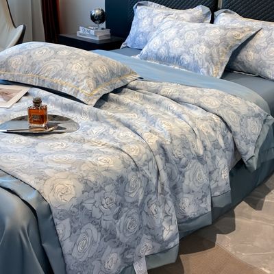Standard Nazionali Color Fiducia Grado Ghiaccio Seta Lettiera Set Letto di copertura per 2.0m Letto