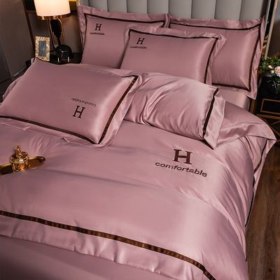 Non usa e getta lenzuola da letto di lusso ghiaccio seta di seta per un sonno confortevole