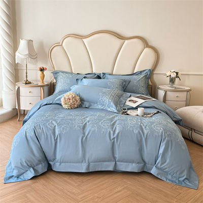 200TC ricamo di cotone e seta lavato 4 pcs Set di biancheria da letto King Size con numero di fili 200TC