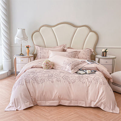 200TC ricamo di cotone e seta lavato 4 pcs Set di biancheria da letto King Size con numero di fili 200TC