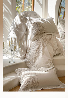 200TC ricamo di cotone e seta lavato 4 pcs Set di biancheria da letto King Size con numero di fili 200TC