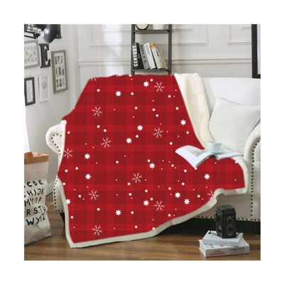 Per Natale, confezionato con coperte di velluto di peluche per la biancheria da letto.