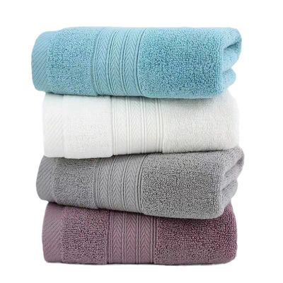 Set di asciugamani per hotel di lusso Logo ricamato su misura 100% cotone bianco Bagno Acciugamani per mani