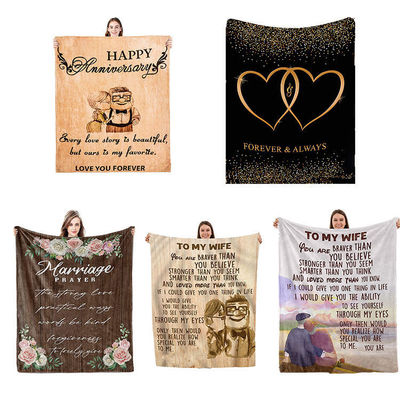 Tessuto Super Soft Custom Natale Stile di Natale Decorazioni Stampate Flannel Lancia Coperta
