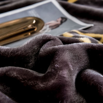 Coperte da letto a disegno spazzolato per l'inverno