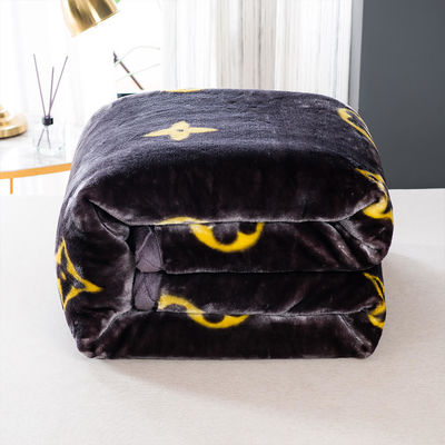 Coperte da letto a disegno spazzolato per l'inverno