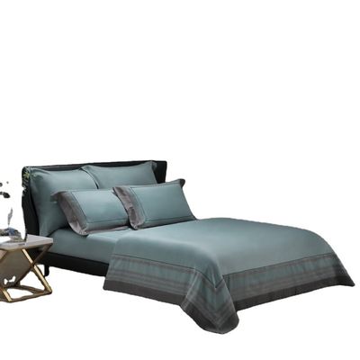 Set di lenzuola da letto di cotone di lusso Oeko-tex Set di lenzuola da letto personalizzato 100% di cotone