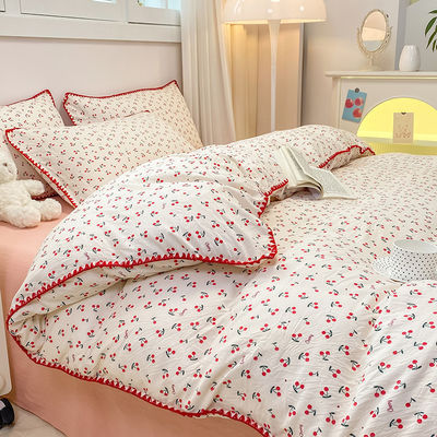 Color Fastness Grade 4 Set di biancheria da letto da designer per lenzuola da letto King Size e set di comodino