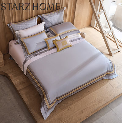 High Count Pima Cotton Jacquard Patchwork Set di biancheria da letto in stile di design di lusso moderno
