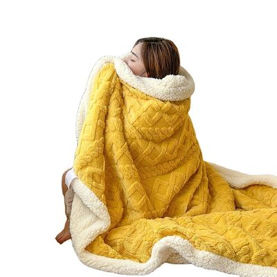 Copertura di colore massiccio super morbido spessore di flanello Sherpa copertura di velluto per il vostro cliente