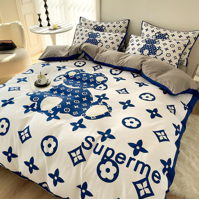 Set di biancheria da letto King Size 100% poliestere 3D Stampato copertura da letto di lusso lenzuola da letto stile moderno