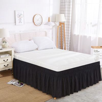 Prova il massimo comfort con questa gonna da letto in casa tessile a colori solidi per ogni stagione