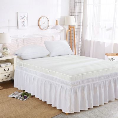 Prova il massimo comfort con questa gonna da letto in casa tessile a colori solidi per ogni stagione