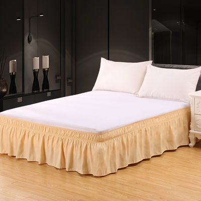 Prova il massimo comfort con questa gonna da letto in casa tessile a colori solidi per ogni stagione