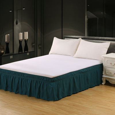 Prova il massimo comfort con questa gonna da letto in casa tessile a colori solidi per ogni stagione