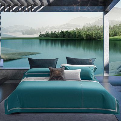 Permeabile all' aria stile europeo 100% cotone Jacquard 300TC 4Pcs Set di biancheria da letto senza riempimento