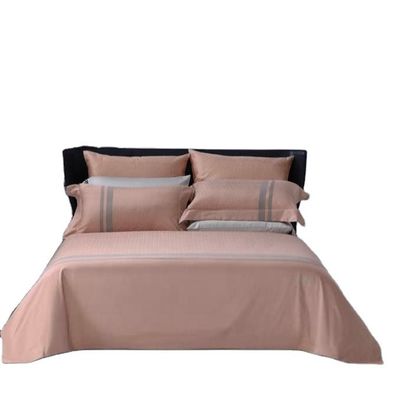 Colorato su misura 300tc tessuto 100% cotone puro Set di lenzuola per hotel di lusso e famiglia